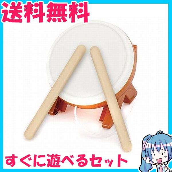 箱なし　太鼓の達人　Wii ウィー　専用太鼓コントローラ　タタコン　太鼓とバチ　動作品　中古　