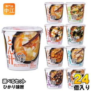 ひかり味噌 カップみそ汁 まろやかな旨みと香り 選べる 48個 (6個×8