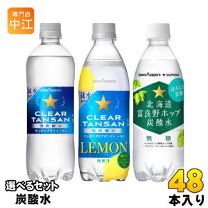 ポッカサッポロ おいしい炭酸水 北海道富良野ホップ 炭酸水 500ml 600ml ペットボトル 選べる 48本 (24本×2) タンサン レモン 無糖炭酸水 強炭酸 選り取り｜nakae-web