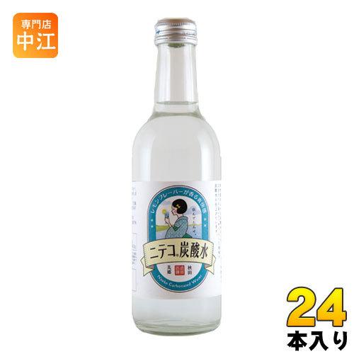あきた美郷づくり ニテコ炭酸水 300ml 瓶 24本入