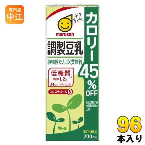 マルサンアイ 調製豆乳 カロリー45％オフ 200ml 紙パック 96本 (24本入×4 まとめ買い...