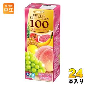 エルビー フルーツセレクション アップル100 200ml 紙パック 24本入