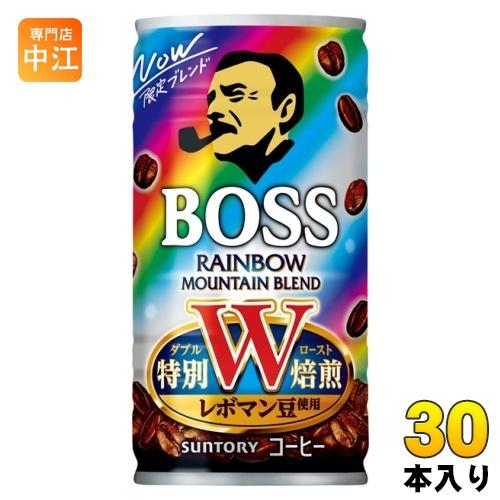 サントリー BOSS レインボーマウンテンブレンド 185g 缶 30本入 缶コーヒー レボマン ダ...