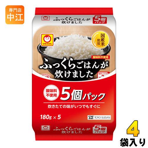 東洋水産 ふっくらごはんが炊けました 180g 5食セット×4袋入 国産米 ご飯 レンジ調理