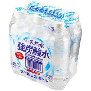 サンガリア 伊賀の天然水 強炭酸水 ラベルレス...の詳細画像1