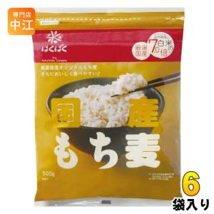はくばく 国産もち麦 500g 6袋入 食物繊維 : いわゆるソフトドリンクの