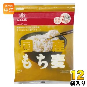 はくばく 国産もち麦 500g 6袋入 食物繊維 : 専門店中江 - 通販
