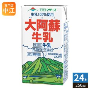 らくのうマザーズ 大阿蘇牛乳 250ml 紙パック 24本入 ミルク 常温保存可能