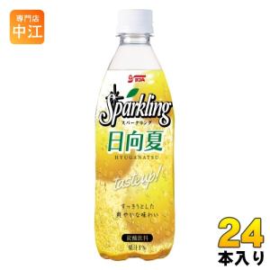 サンA スパークリング 日向夏 500ml ペットボトル 24本入 果汁飲料 炭酸飲料｜専門店中江