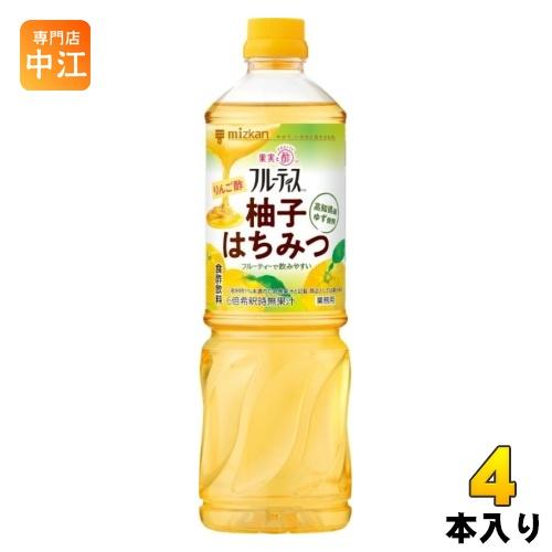 ミツカン フルーティス りんご酢 柚子はちみつ 業務用 6倍濃縮タイプ 1000ml ペットボトル ...