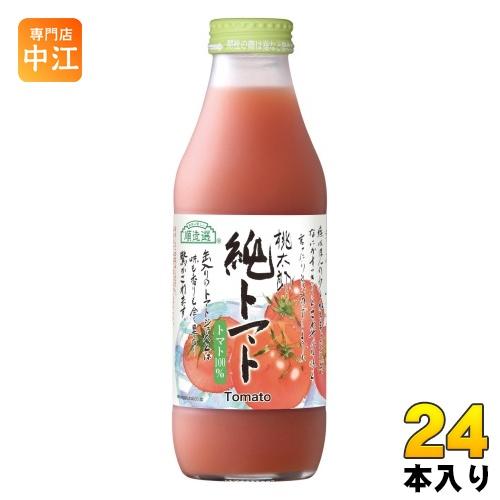 マルカイ 順造選 純トマト 500ml 瓶 24本 (12本入×2 まとめ買い) 野菜ジュース