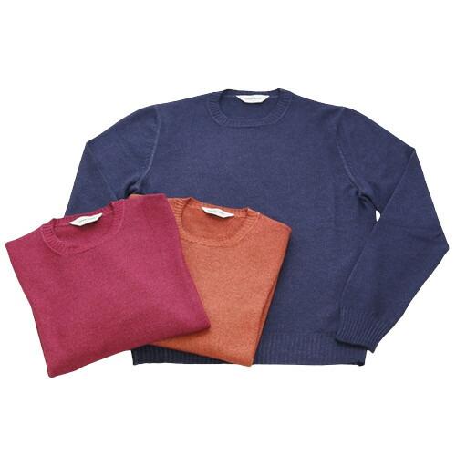 【SALE40】GRAN SASSO グランサッソ [秋冬] ミドルゲージ クルーネック ニット ガ...