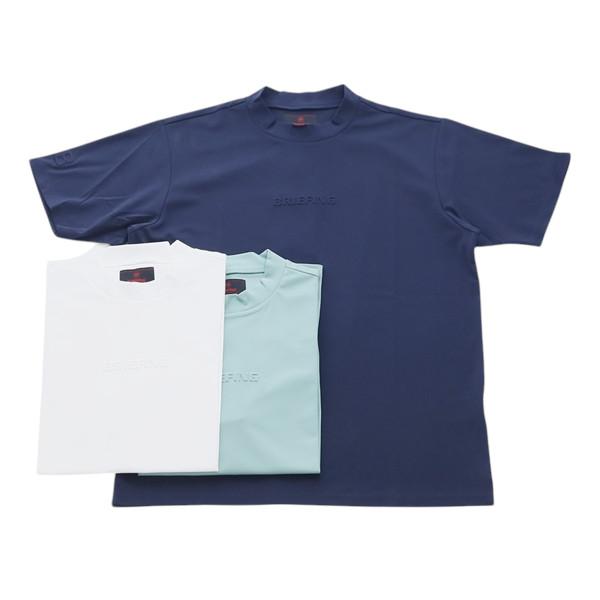【SALE30】BRIEFING GOLF ブリーフィングゴルフ ハイネックシャツ ミニ3Dロゴ ス...