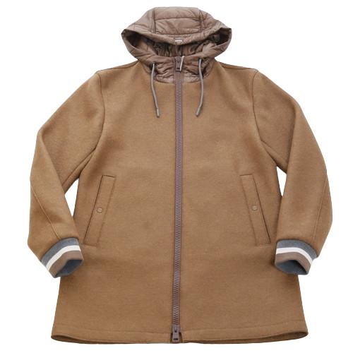 HERNO ヘルノ Resort [秋冬] ボイルドウール ナイロン コンビ フーデッドコート GC...