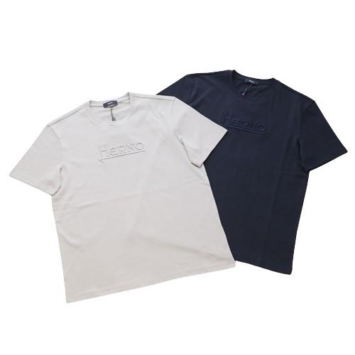 HERNO ヘルノ [春夏] Tシャツ カットソー ロゴ刺繍 JG000211U