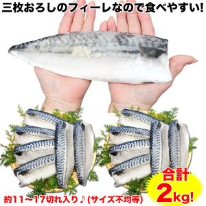 塩さば ノルウェー産 大トロ鯖 半身 2kg ...の詳細画像3