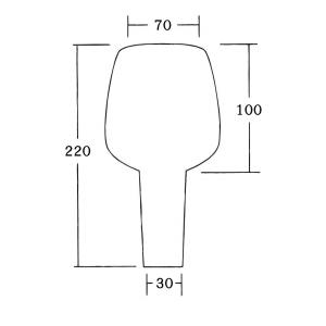 【日本製】 お墓用 花立て 約22cm みかげ...の詳細画像4