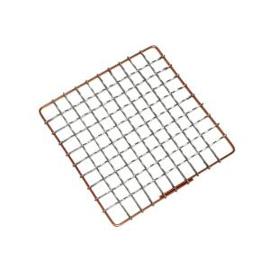 純銅製 日本製 最高級 焼き網 約15cm×15cm 正方形型 巻付け仕上げ 銅