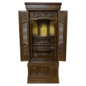 仏壇　伝統型　国産　伝統　鉄刀木　大型　床置き　上下セット　22号　ポイント10倍　最後の逸品