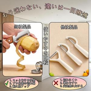 野菜ピーラー 多機能 縦型ピーラー 栓抜き付き...の詳細画像5