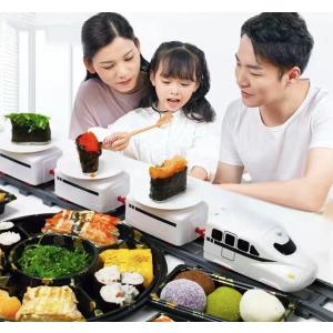 回転寿司トレイン おもちゃ 家庭用 寿司トラックおもちゃ 孫 キッズ 自宅用 お皿10枚 列車5両 子供 おもちゃ 玩具 寿司パーティー 回転すし