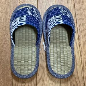 スリッパ(紳士、和柄、畳中) Lサイズ(27c...の詳細画像1