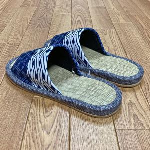 スリッパ(紳士、和柄、畳中) Lサイズ(27c...の詳細画像2