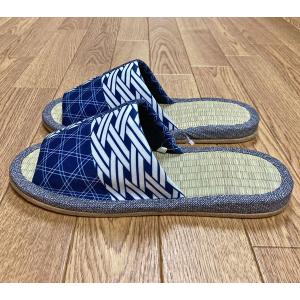 スリッパ(紳士、和柄、畳中) Lサイズ(27c...の詳細画像5