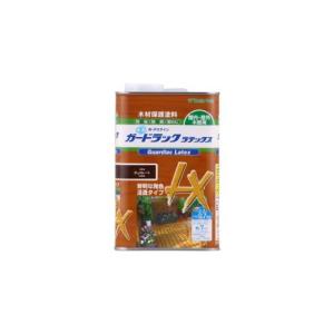 和信ペイント ガードラックラテックス プロ仕様の水性屋外木部用塗料 鮮明な発色 高耐候性 チョコレート 0.7kg