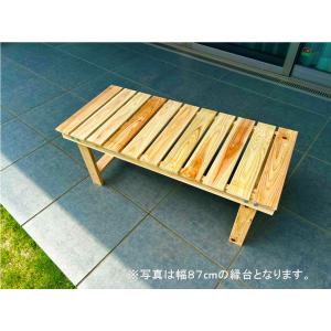 国産桧縁台(ウッドベンチ) 幅60cm 奥行3...の詳細画像4