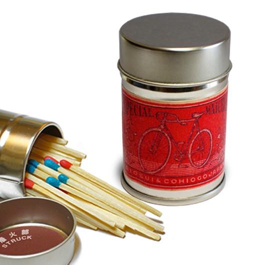 レトロラベル缶マッチ・自転車001