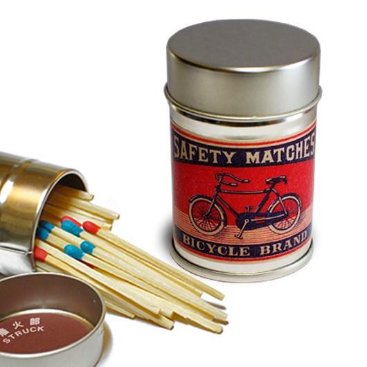 レトロラベル缶マッチ・自転車004