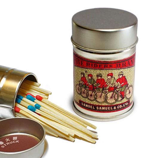 レトロラベル缶マッチ・自転車006