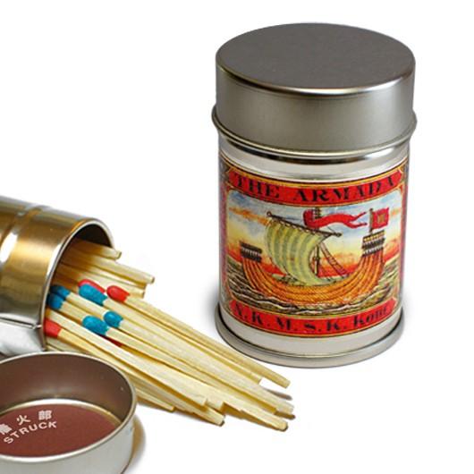 レトロラベル缶マッチ・船003