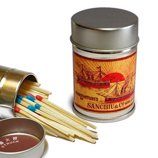 レトロラベル缶マッチ・船006