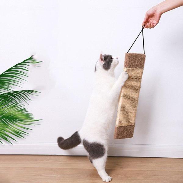 猫爪 研ぎ マット 爪とぎ猫 つめとぎ 家具やソファ保護 高密度 天然サイザル麻 猫挽きおもちゃ 猫...