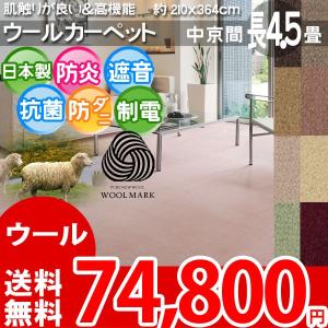 カーペット 長4.5畳 ラグ マット 遮音カーペット 長四畳半 長4畳半 中京間 アスベルク aw｜nakane