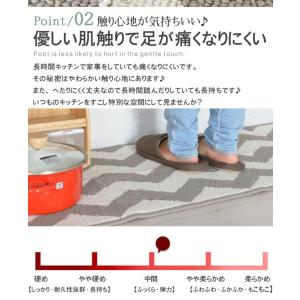 キッチンマット 45×180 マット 洗える ...の詳細画像4