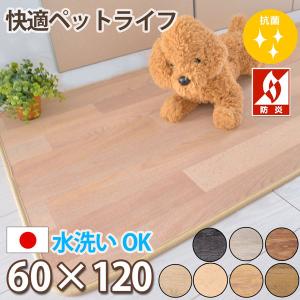 キッチンマット 60×120cm ペットOK 犬用 猫用 水洗いOK 抗菌 防炎 床暖房対応 クリーンロボ｜nakane