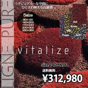 カーペット ラグ マット 輸入絨毯 立体楕円形ラグ 140×200 LIGNE PURE vita｜nakane