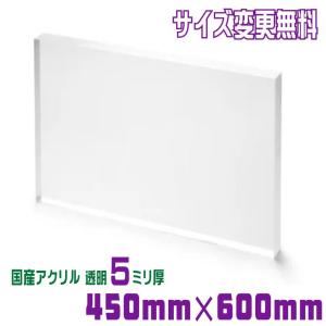 アクリル板 カット 加工 透明 450mm×600mm 厚み3mm 国産 板 アクリル板 カット 加工 透明 450mm×600mm 厚み3mm 国産 板