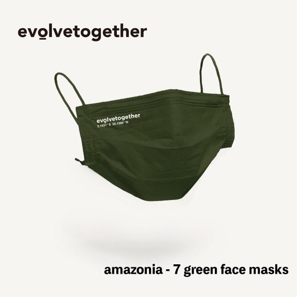 不織布 マスク evolvetogether 7枚入 amazonia mask 海外 NY アメリ...