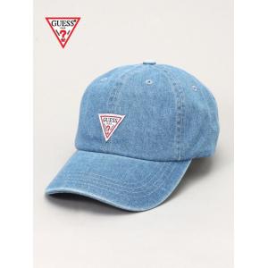 GUESS 6 PANEL CAP LIGHT DENIM ゲス メンズ デニム キャップ レディース｜nakano-store