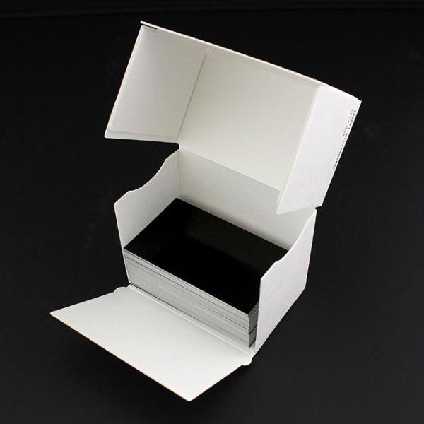 名刺 mini(40x66) ミラーブラック【名入れ印刷なし　紙の販売です】100 枚/箱【mini...