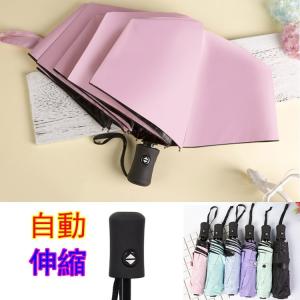 全自動 自動 伸縮  高級 晴雨兼用傘 UVカット率100% 男女兼用 折りたたみ日傘 ひんやり傘　60cm×8本骨　＜ひんやり傘＞ 晴雨兼用傘・男女兼用・男の日傘/男性
