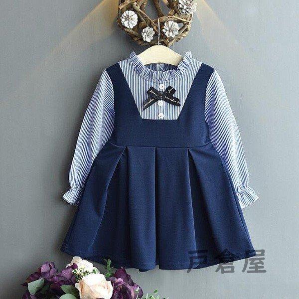 キッズワンピース子供服女の子長袖春夏子供ドレスフォーマルワンピース入学式韓国子供服発表会入園式可愛い...