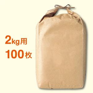 米袋2kg用  一層茶クラフト窓なし DSC24 100枚セット