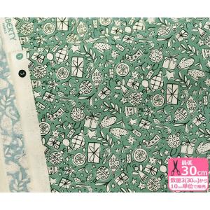 リバティプリント ラセンビーコットン Festive Cheer フェスティブチア 4775663-IBA X 2019aw SEASON’S GREETINGSクリスマス 30スクエアシーチング 生地 布