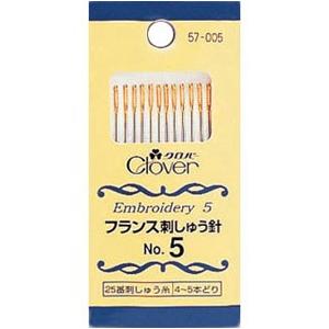 クロバー フランス刺しゅう針 No.５ 洋裁 手芸用品｜nakanotetsu