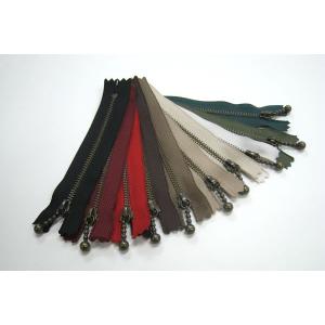 YKK 玉付きファスナー13cm アンティーク...の詳細画像1